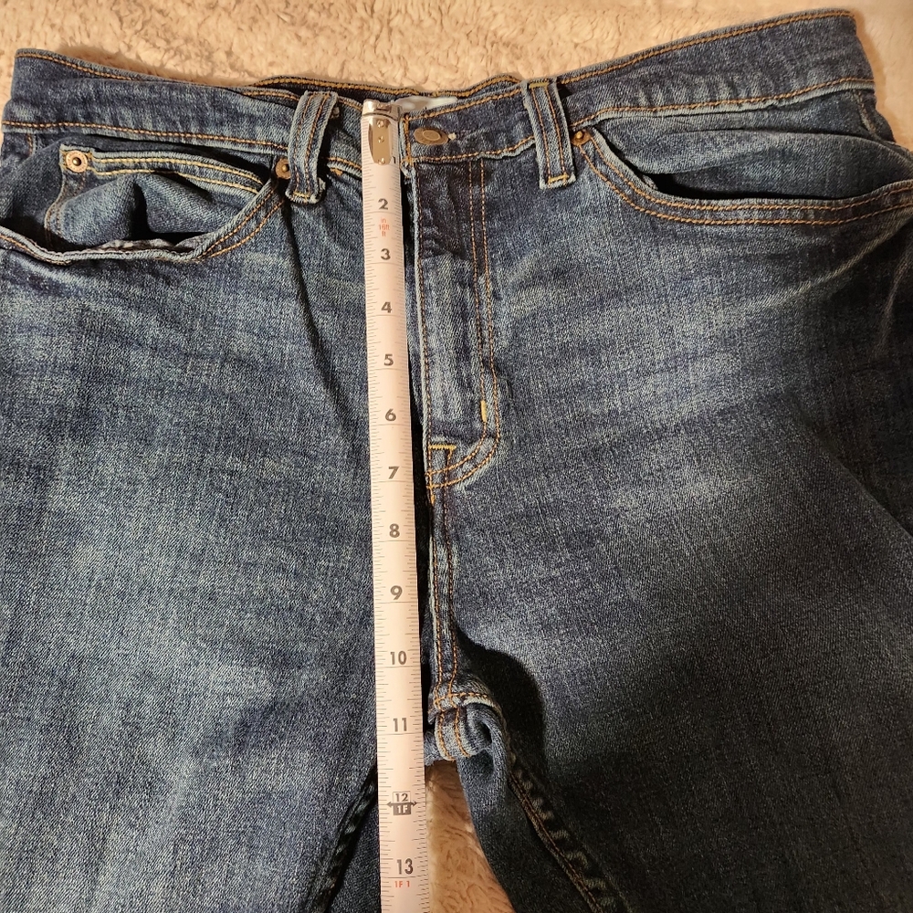 True Craft Mens Sz 32X30 Jeans Bootcut Relaxed Stretch Dark Wash - Picture 6 of 8